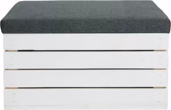 Skrzynia tapicerowana biała