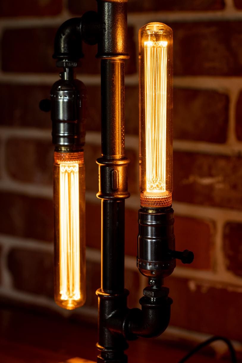 Lampa rustykalna premium – podwójna