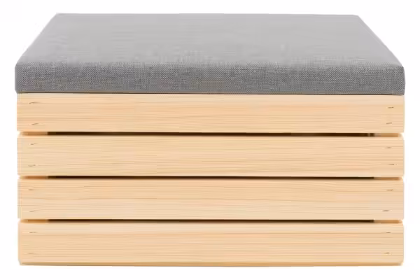 Skrzynia drewniana z siedziskiem naturalna